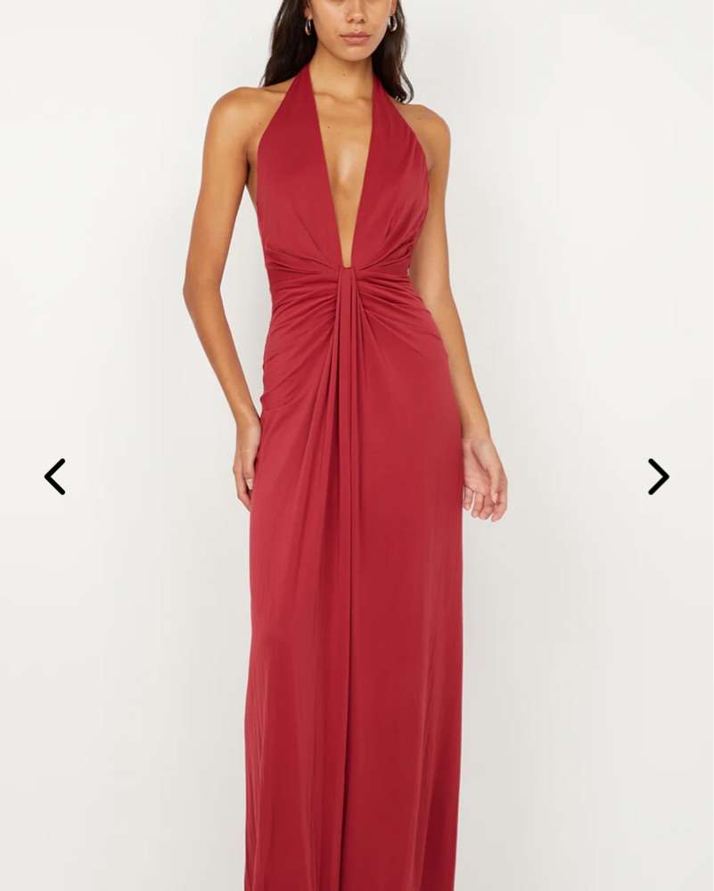slny halter dress Sharni | BLUE Ombre Chiffon Halter-Neck Maxi Dress