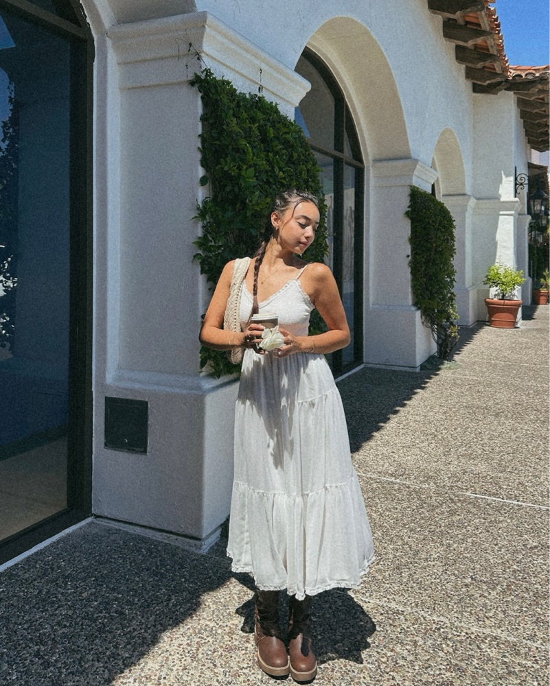 aritzia maxi dresses Aritzia Wilfred Women's Encourage Poplin Dress in Wildflower Lilac
