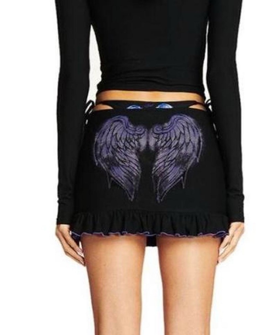 I AM GIA Taylor Angel Wings Mini Skirt | Pickle