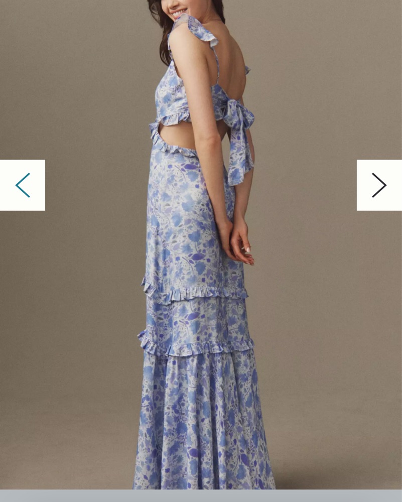 Light Blue Floral Maxi Dress - Wedding G by ASTR the label - Pickle