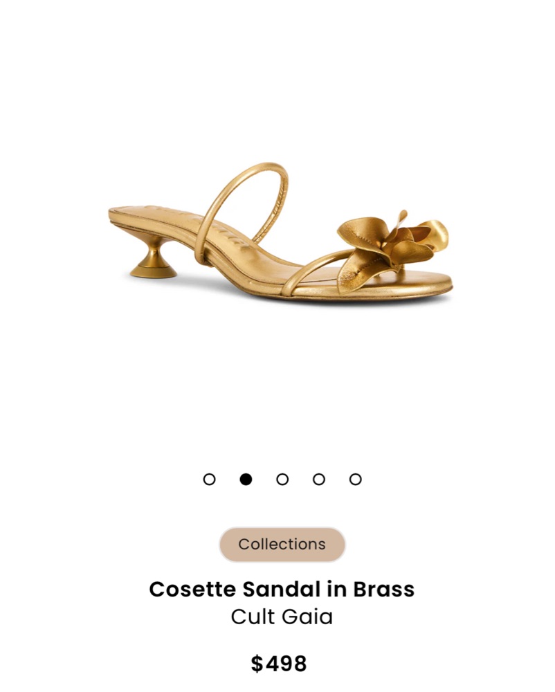 Cult Gaia Cosette Sandal by Cult Gaia - Pickle