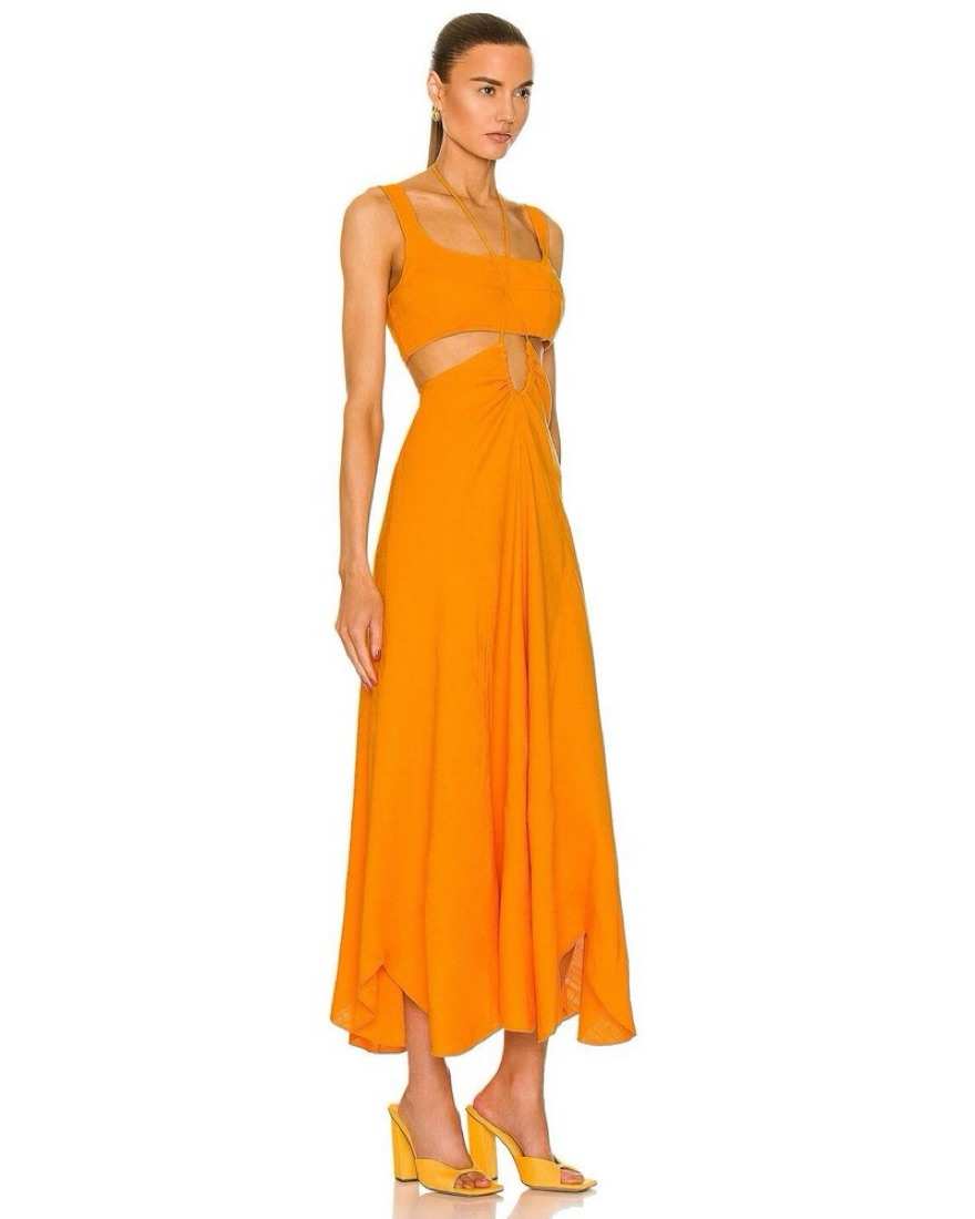 Cult Gaia Eileen Dress In Orange by Cult Gaia - Pickle