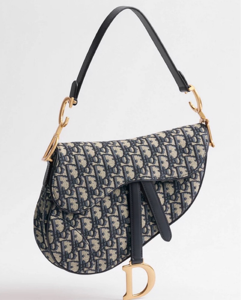 Navy dior saddle bag by Christian Dior - Pickle