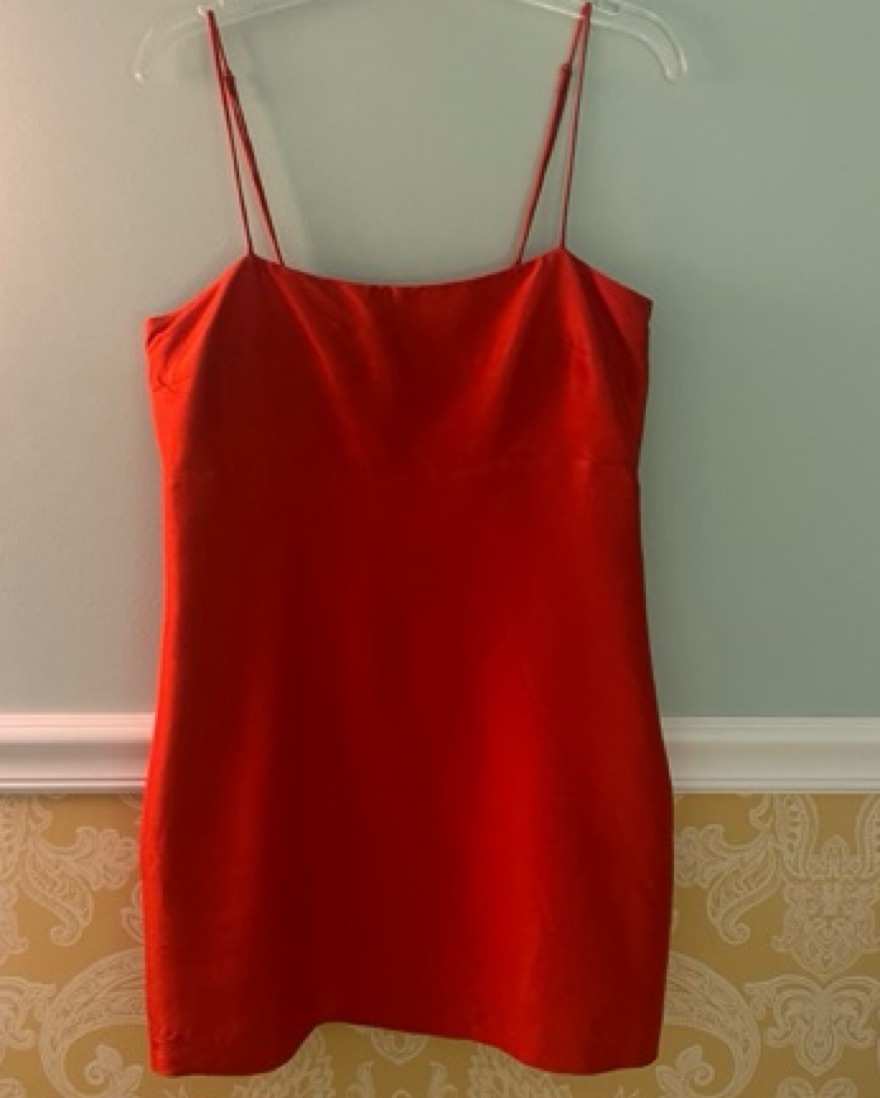 red dress realisation par The Gemma