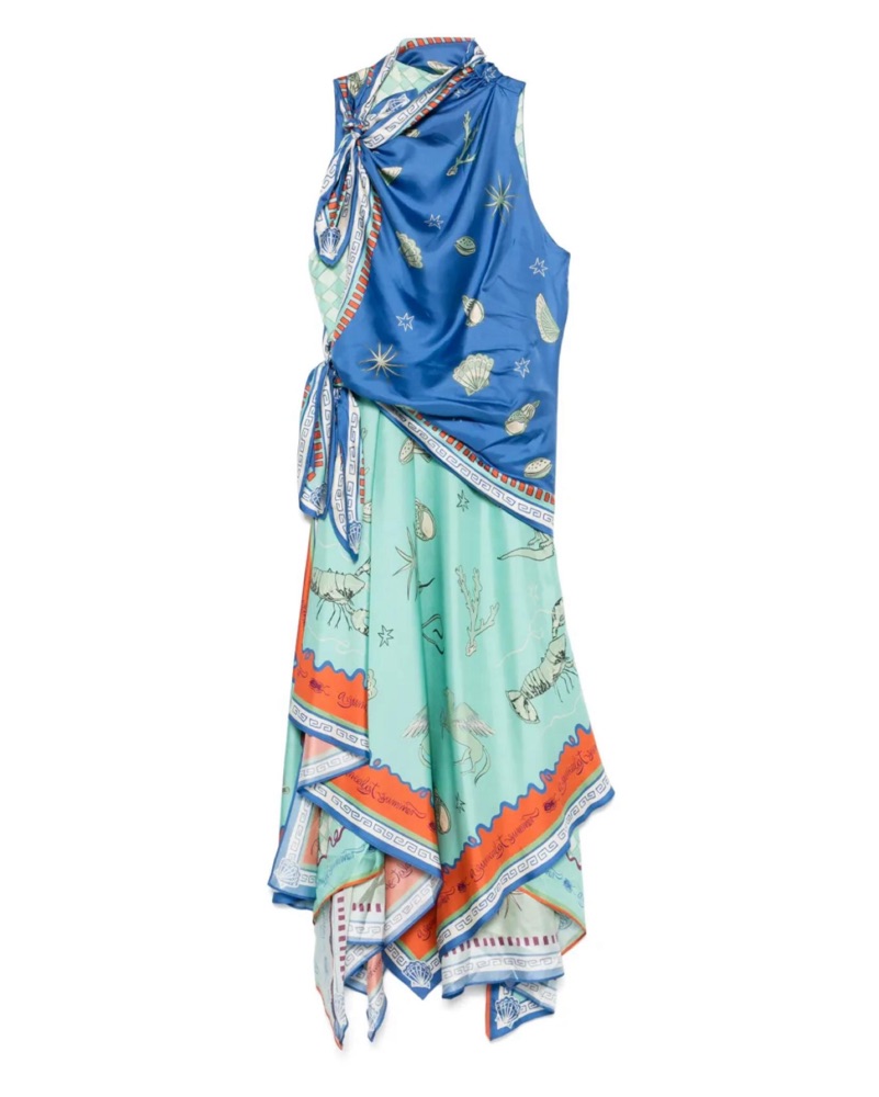 Alemais Surrealist Summer Scarf Dress by Alemais - Pickle