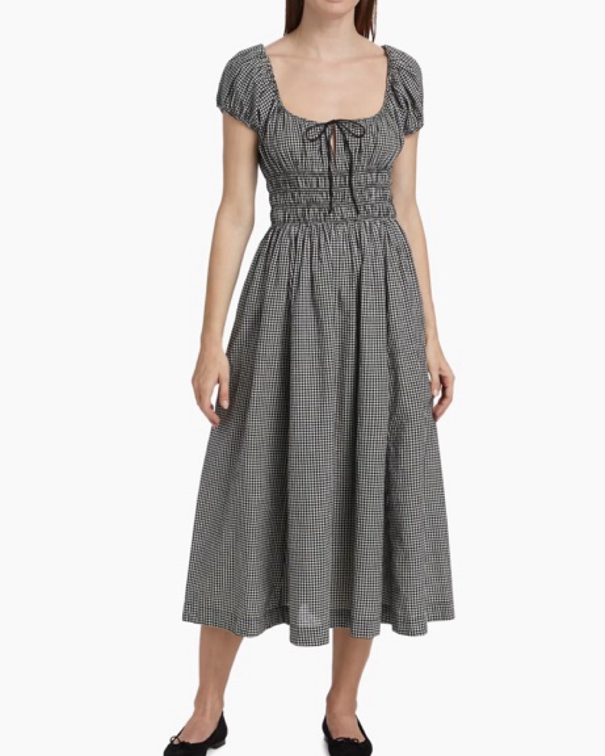 Doen Quinn Black/White Gingham Dress by Doen - Pickle
