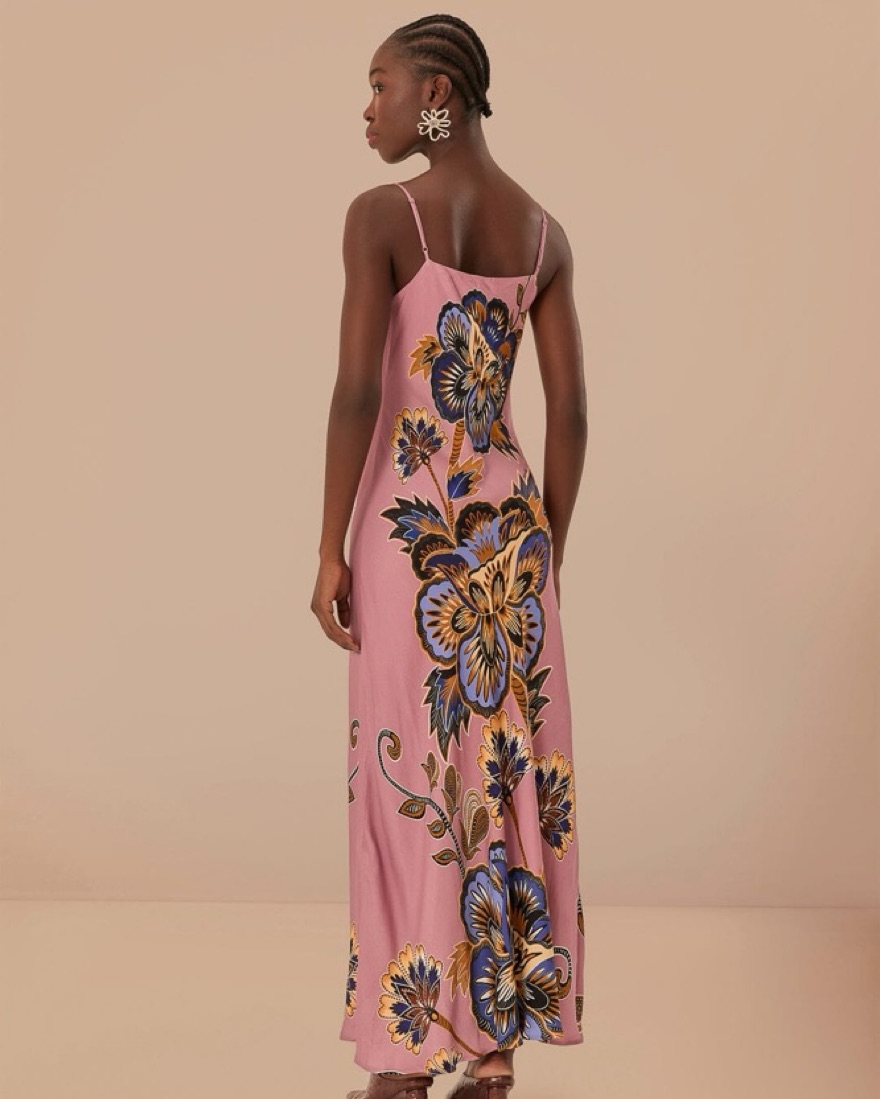Farm Rio Pink Floral Maxi Dress by Farm Rio - Pickle