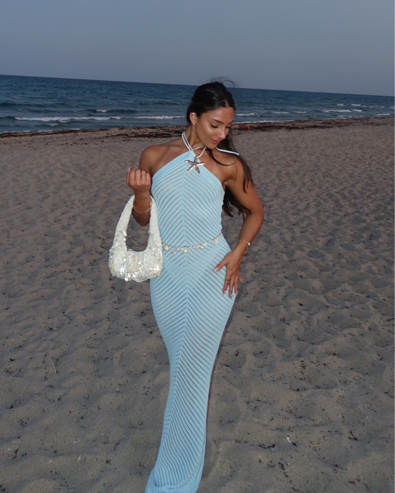 Murci Remy Knitted Maxi Dress by Murci - Pickle