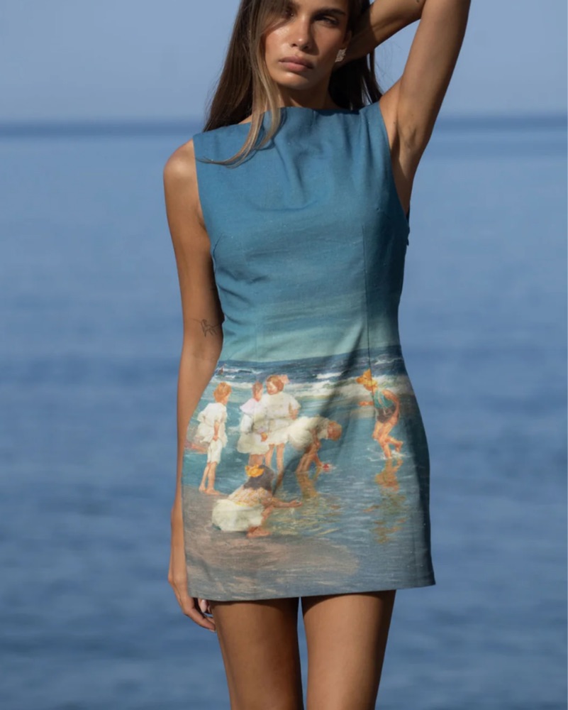 HOLIDAY AT SEA LINEN MINI by Yellow The Label - Pickle