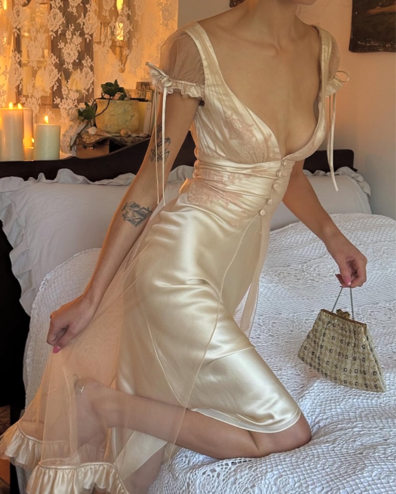 Mirror Palais Candlelit Lady Dress by Mirror Palais - Pickle