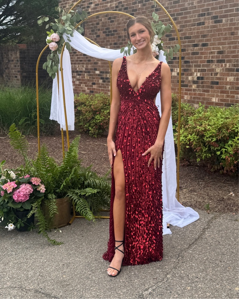 Sherri Hill style 54912 red sequin prom by Sherri Hill