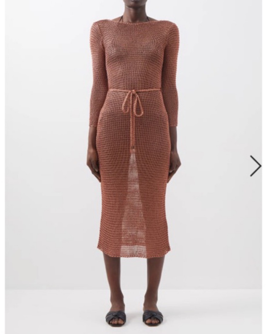 Zimmerman Lurex Knit Midi Dress by Zimmermann - Pickle