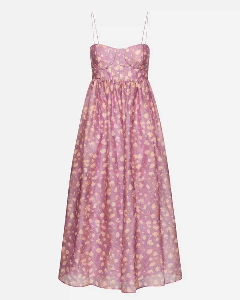 ulla johnson pink silk dress Ulla Johnson | Women's Freesia Gown in Red Pink Open Back Silk - Size 00 | Black Tie | Evening | Wedding Guest Dresses