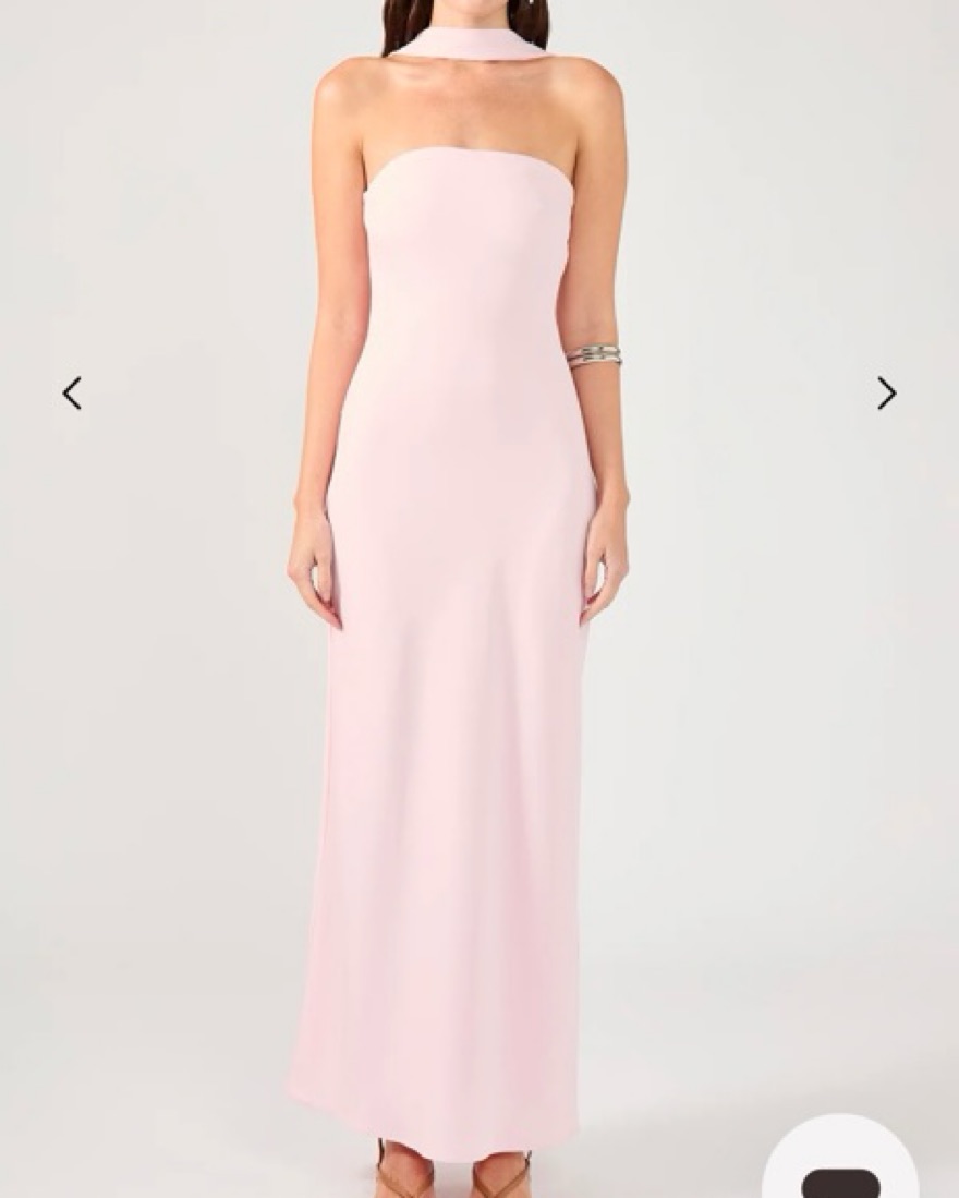 perfect stranger pink dress Perfect Stranger Luccia Scarf Maxi Dress Pink