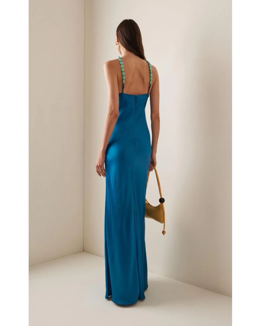 Staud Cadence dress - Island Blue US 6 by Staud - Pickle