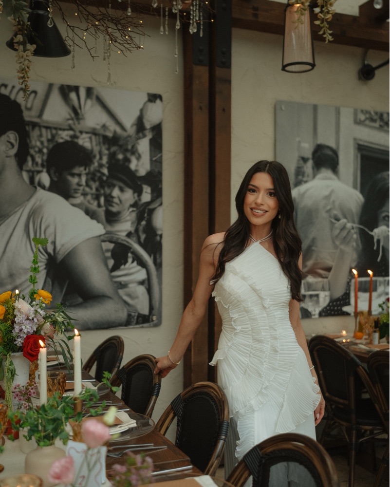 AMUR Lorelie Halter Gown Ivory by AMUR - Pickle