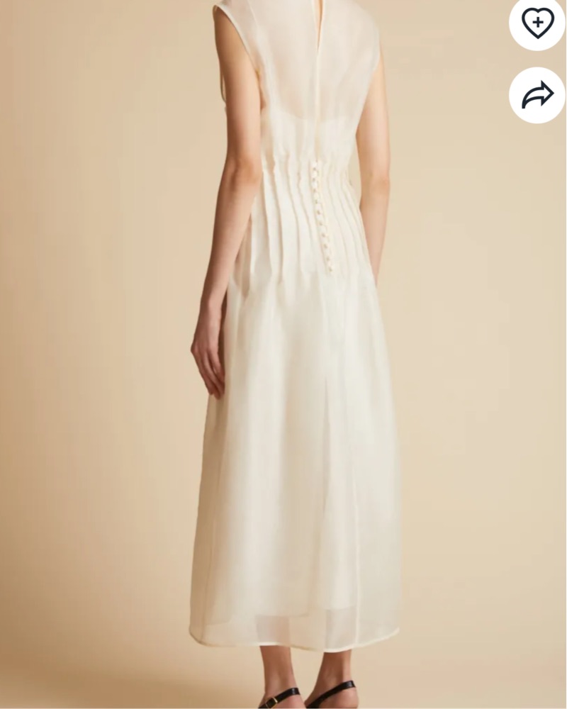 Khaite Wes dress In Bone by Khaite - Pickle