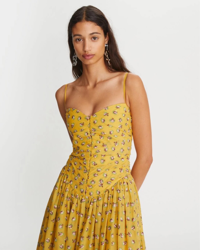 Tory Burch Corset Drop Waist Dress | Pickle