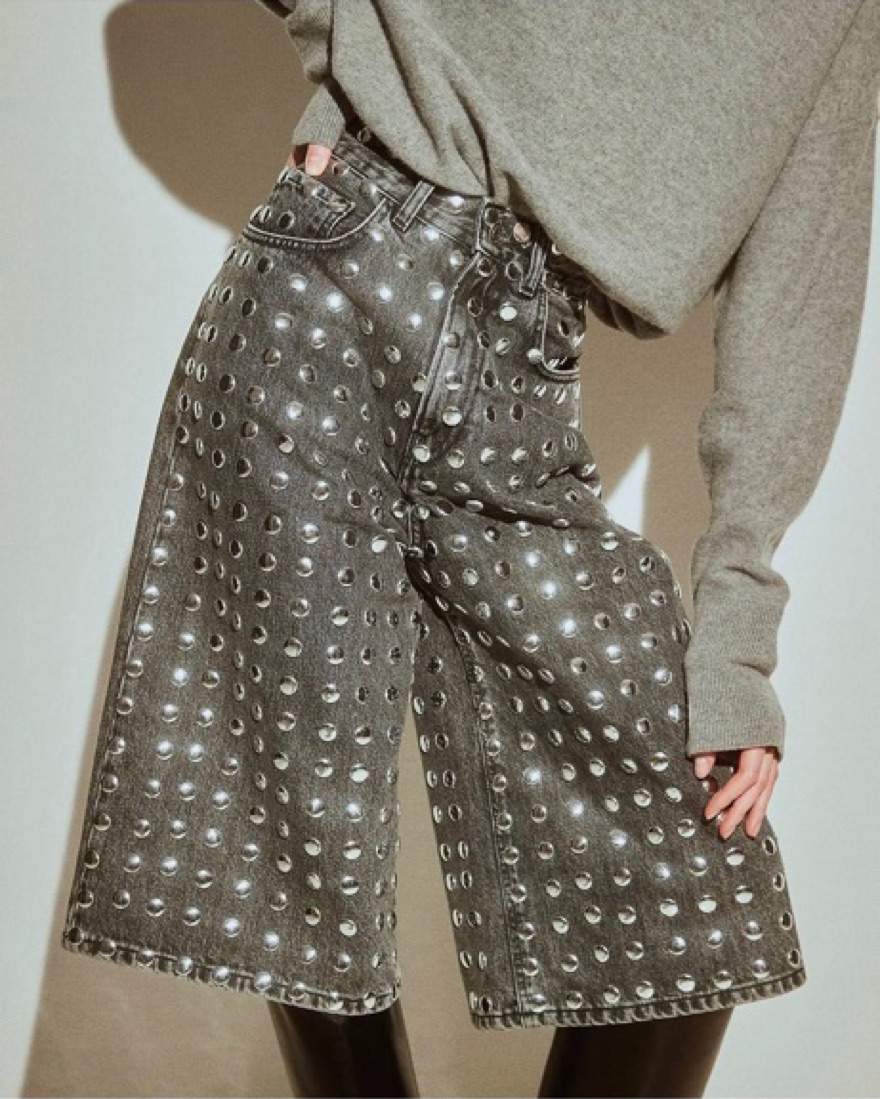デニム・ジーパン HAIKURE 'Belle Pearl Grey' jeans (HEW03339DF118L0896 L0896) Haikure