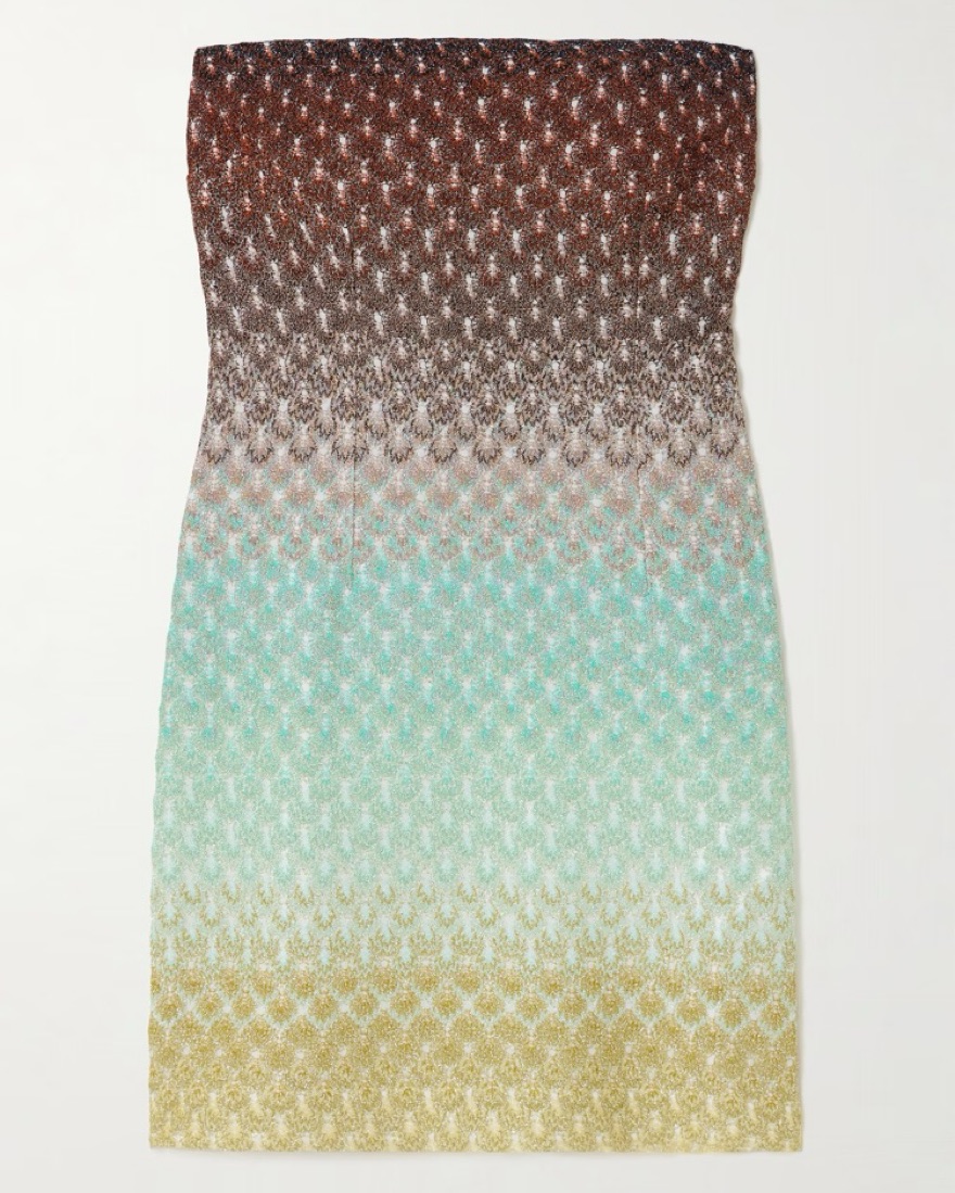Missoni Strapless Mini Dress by Missoni - Pickle
