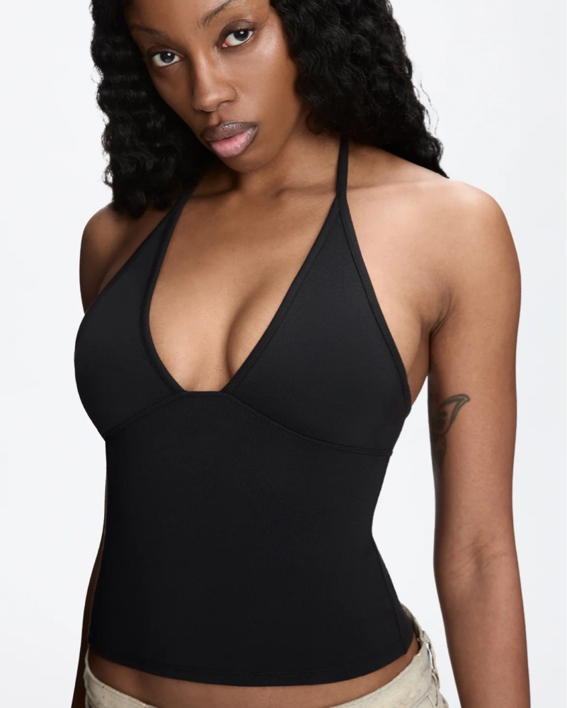 tankair SPILL HALTER 値下げ不可 Tank Air Dip Halter Top in Black | Pickle