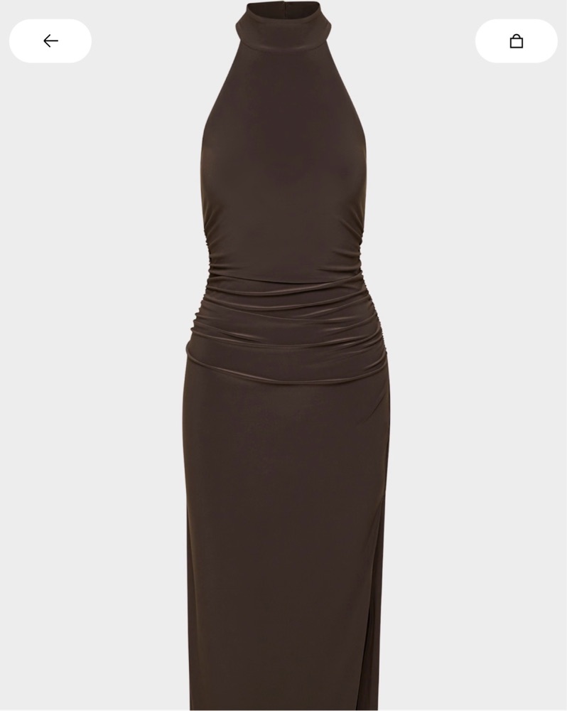 brown dress aritzia Sunday best Aritzia Brown Satin Dress by Aritzia