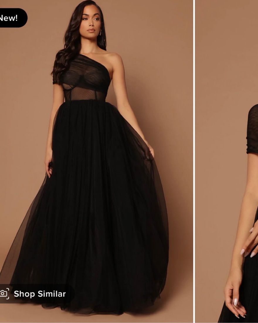 formal dress elegant Elegant Light Blue Straight Neck A-line Satin Applique Long Prom Dress –  DaintyBridal