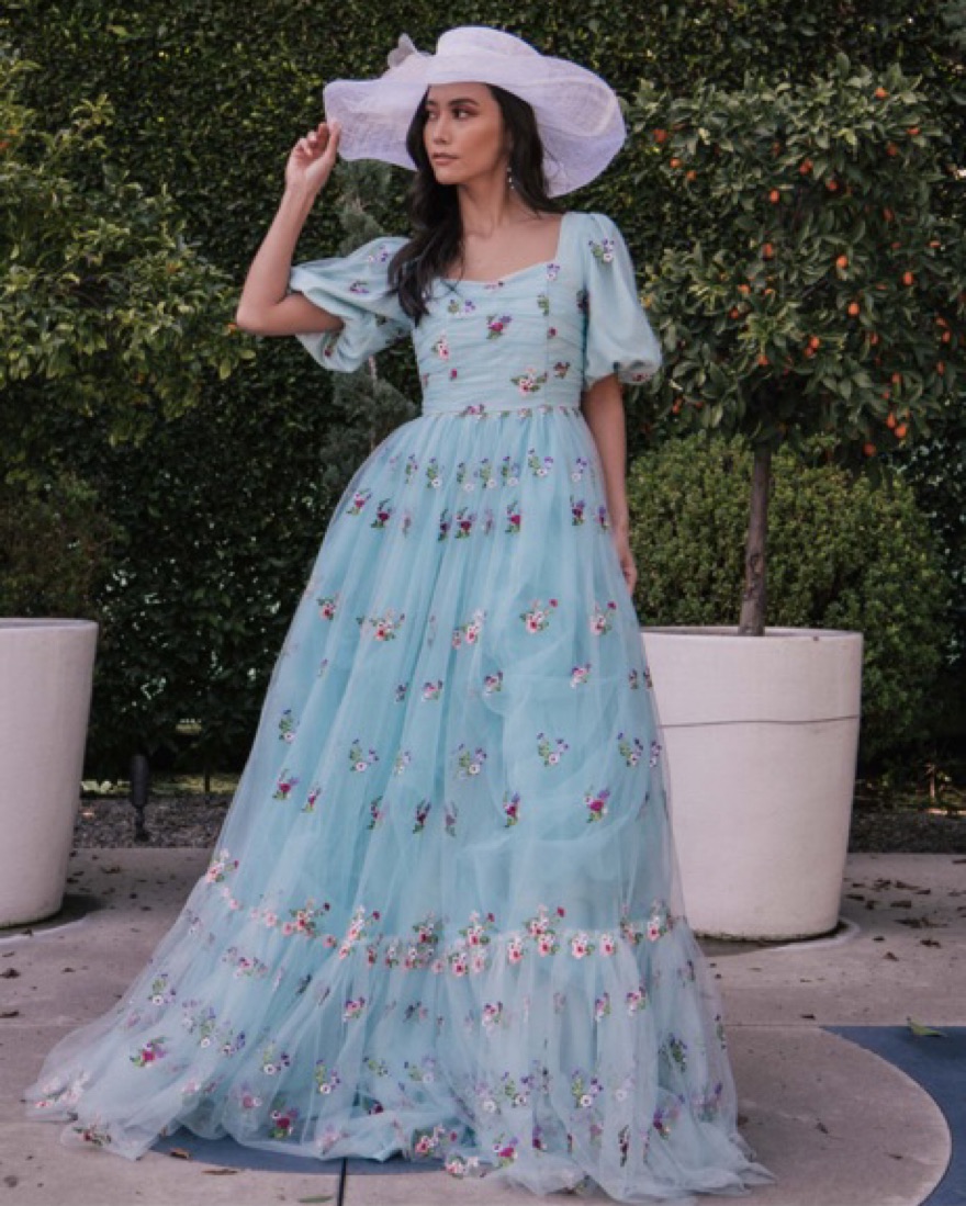 fairy princess gown dress Elegant Fairy Tale Blue Prom Ball Gown – Sparkling Tulle Princess Dress