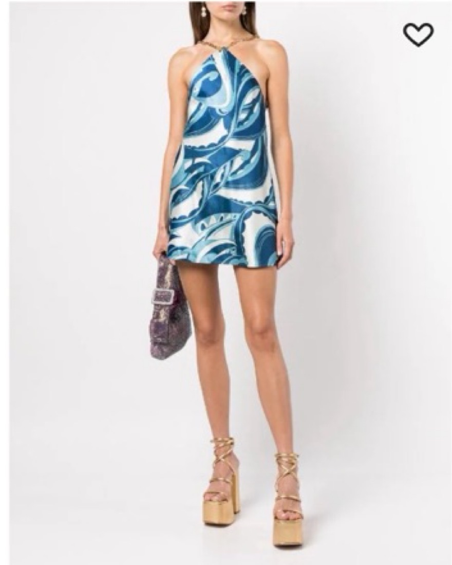 cult gaia blue mini dress Veromia Occasions VO2920 Cornflower Dress – ginasmartboutique main image 1