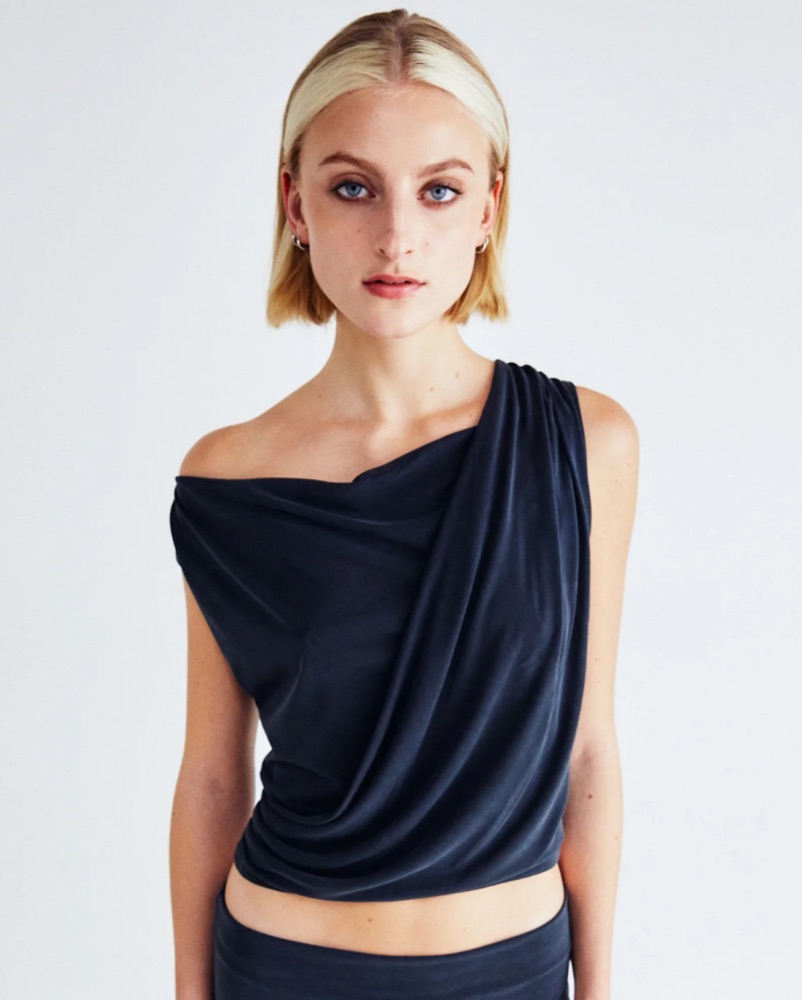 Jaded London One-Shoulder Gray Top | Pickle
