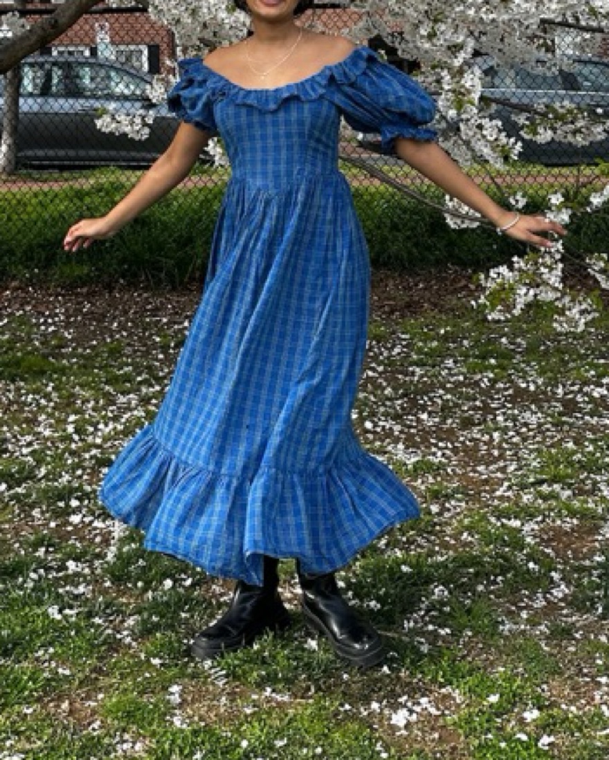 Doen Sora Plaid dress by Doen - Pickle