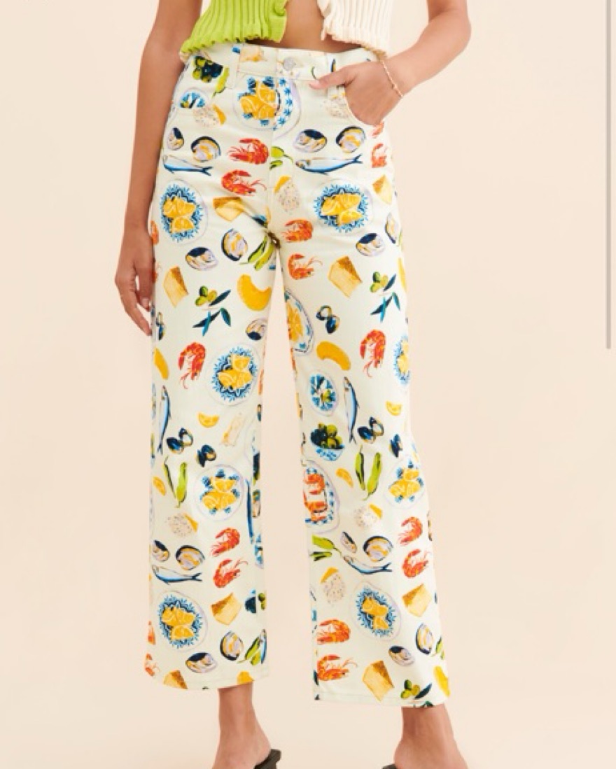 litmus lisasaysgah Robyn Jean デニム パンツ　M Robyn Jean - Italian Summer Ivory – Lisa Says Gah