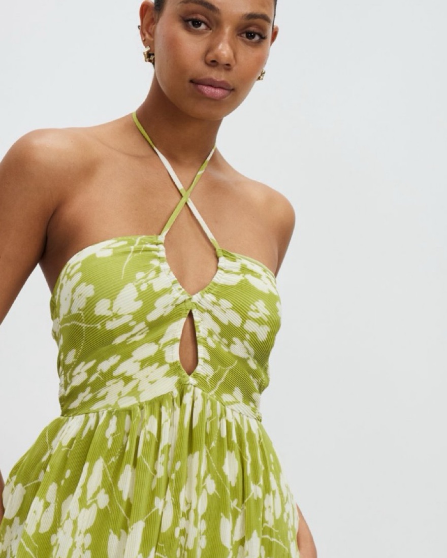 rhinestone halter dress Rhinestone Halter Bodycon Dress