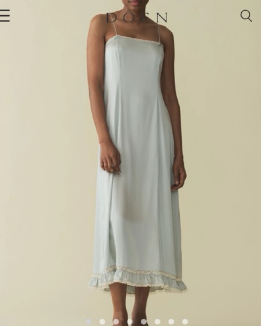 doen silk slip dress Doen obelia Navy Silk Slip Dress by Doen