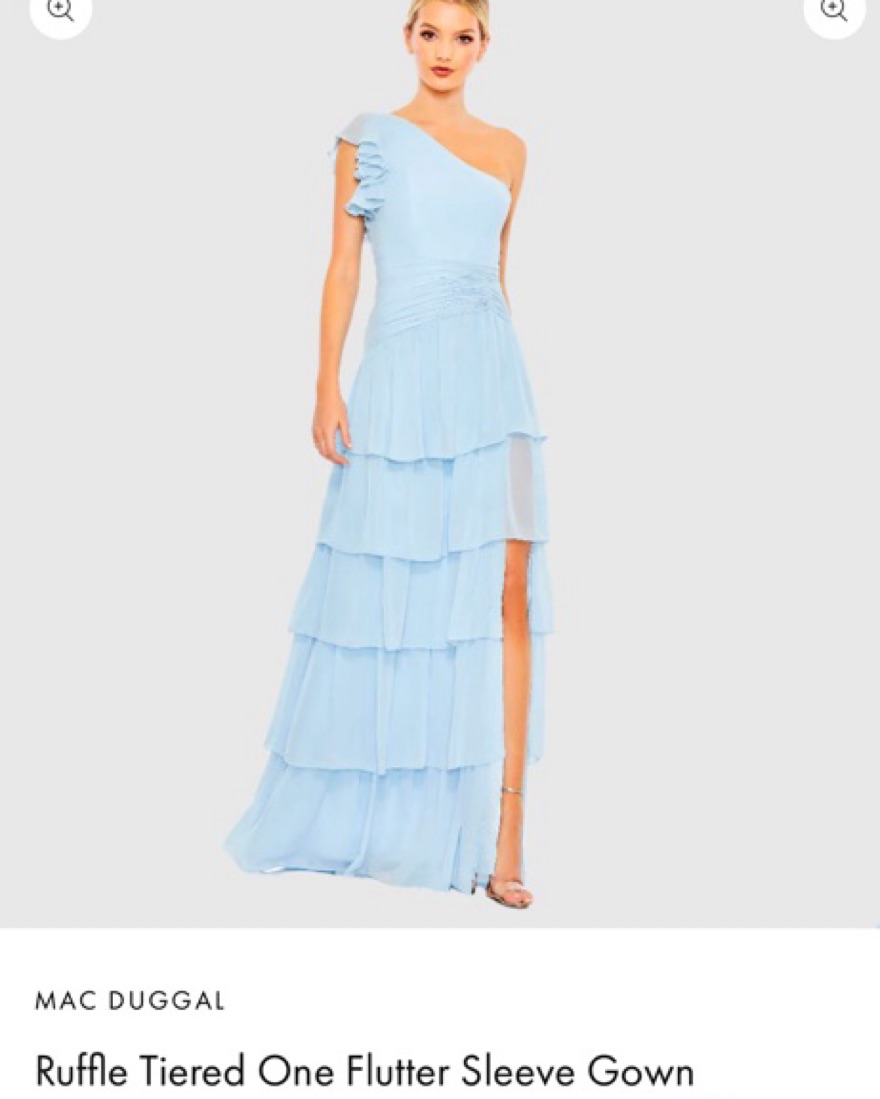 MAC DUGGAL Light Blue Dress by Mac Duggal - Pickle