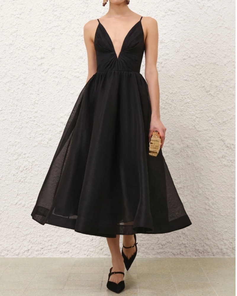 zimmerman black dress Zimmermann Burnout Sheath Dress Black