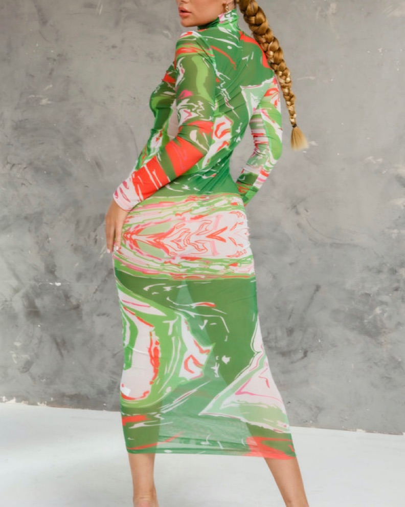 Kai Collective Green Gaia Dress by Kai Collective - Pickle