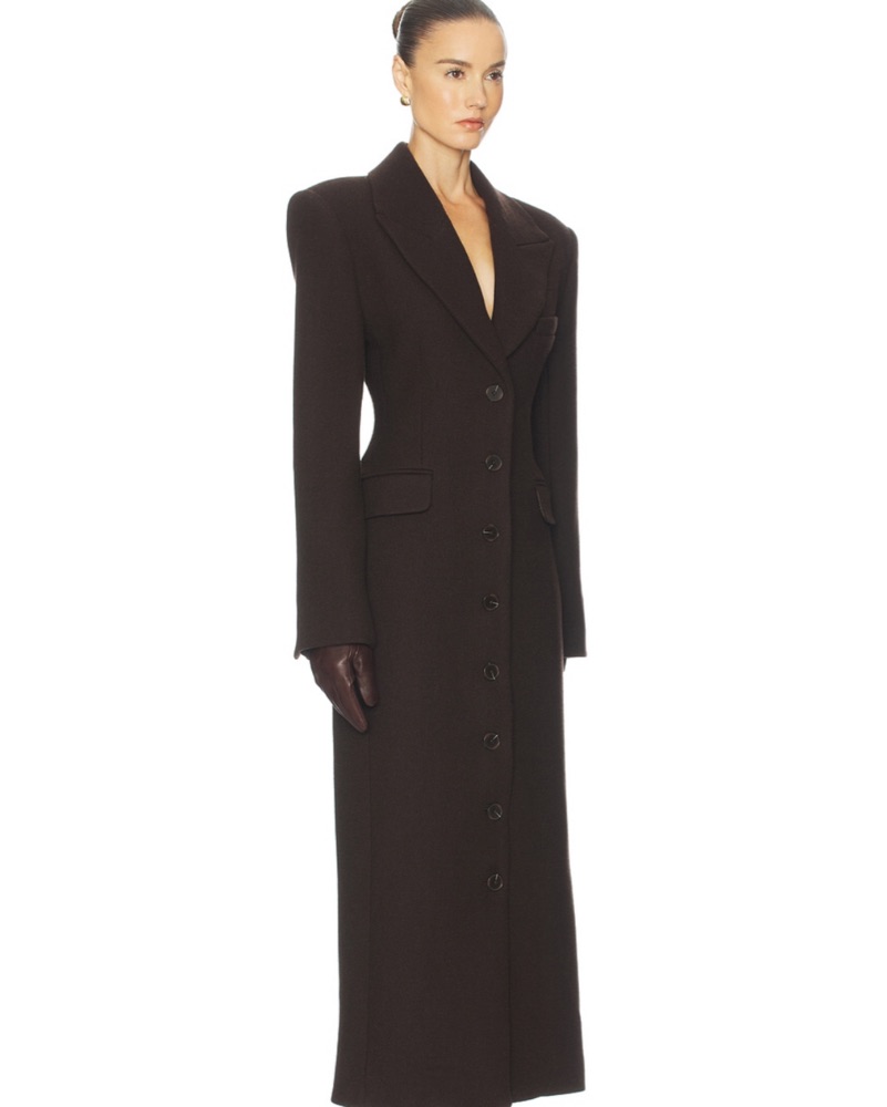 Helsa Structured Wool Coat by Helsa - Pickle