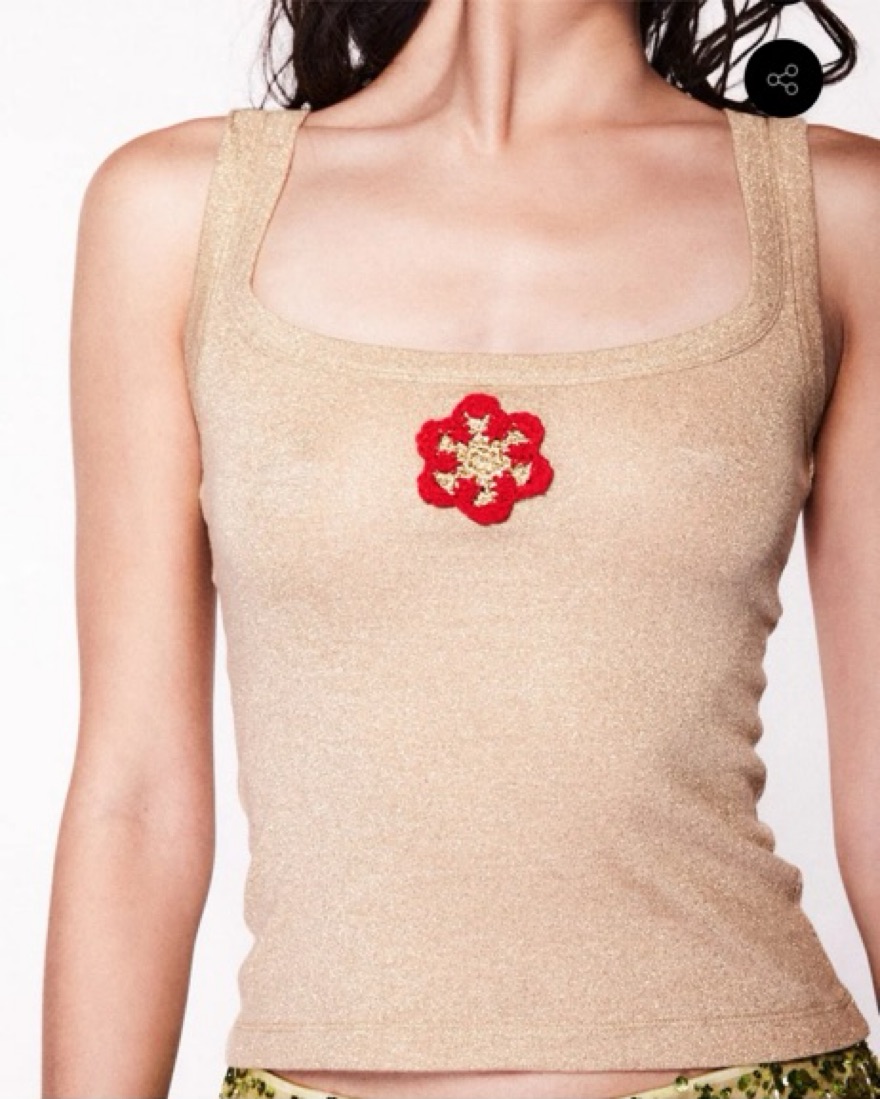Asta Resort Flower Camisole Gold | Pickle