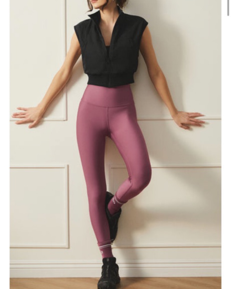 Alo ピンク レギンス　Airlift Airlift High-Waist 7/8 Speedwork Legging - Paradise Pink | ALO
