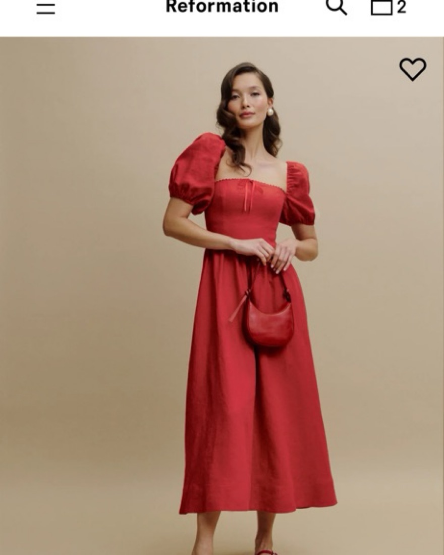 Reformation oversimplified Cerise Dress