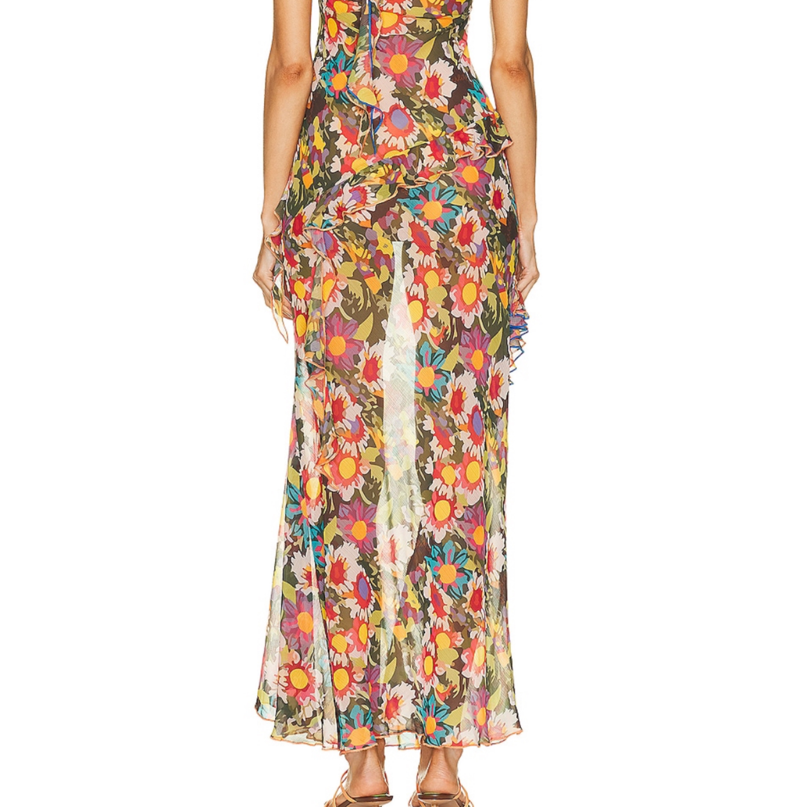 siedrs monica ruffled glittered organza maxi dress Siedres Monica Ruffled Glittered Organza Maxi Dress In Off-White - 50% Off