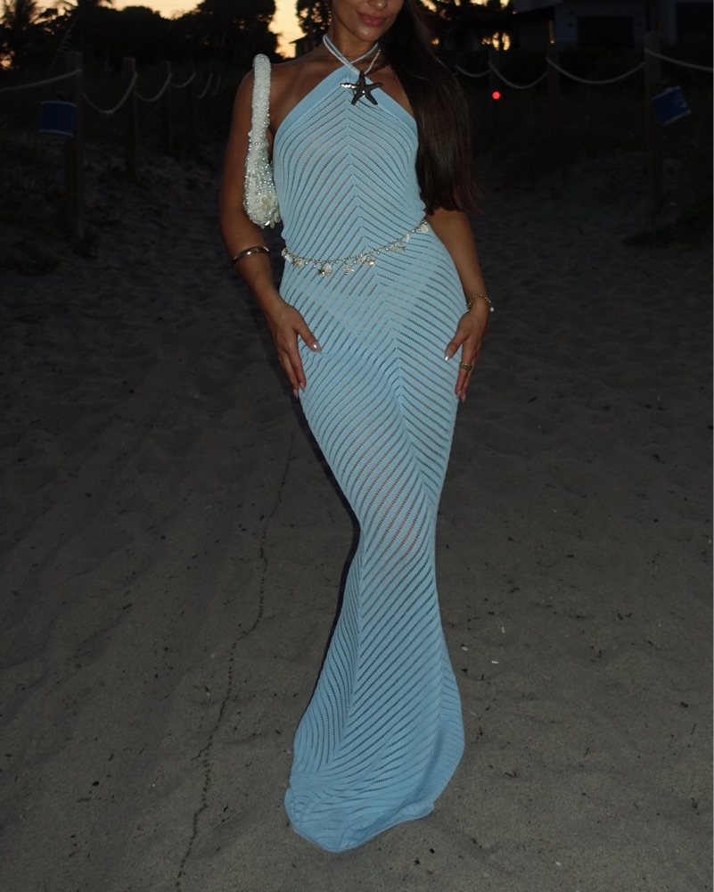 Murci Remy Knitted Maxi Dress by Murci - Pickle