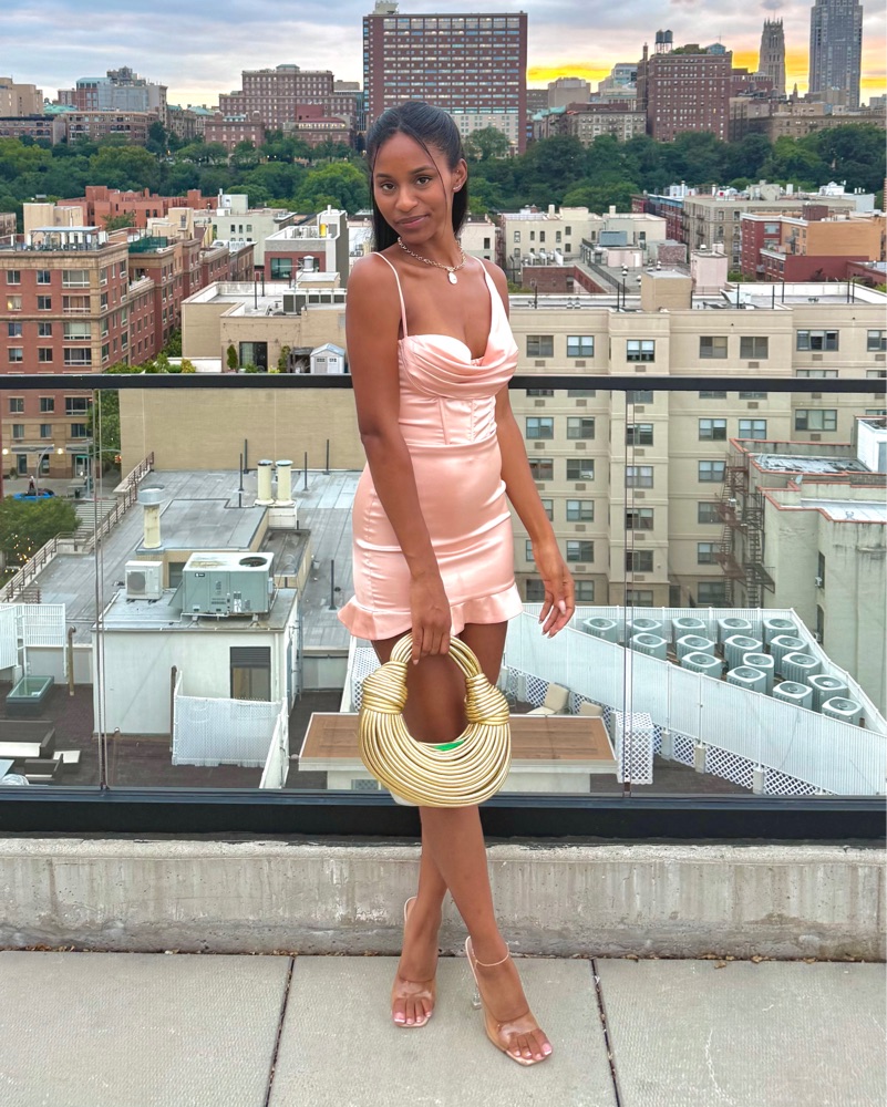 Pink Satin Corset Mini Dress by Oh Polly - Pickle