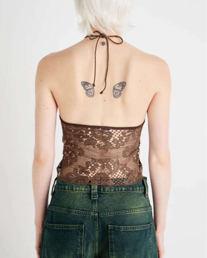 Jaded London Bandeau Top Brown by Jaded London - Pickle