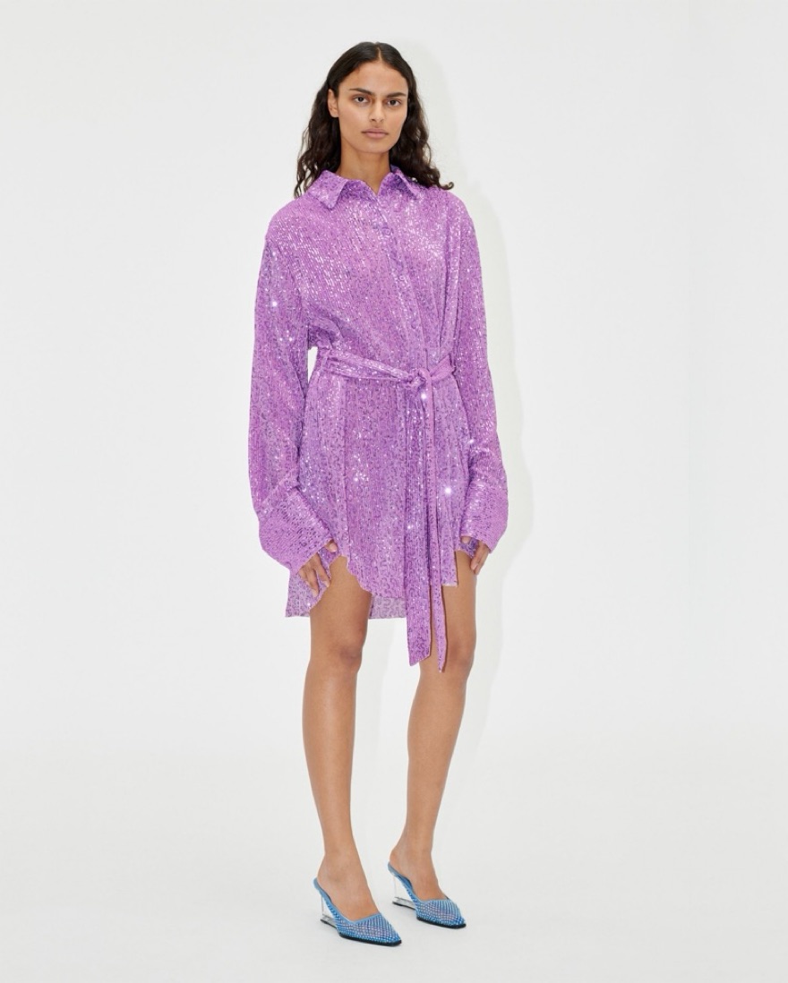 Stine Goya Sequin Shirt Dress by Stine Goya - Pickle