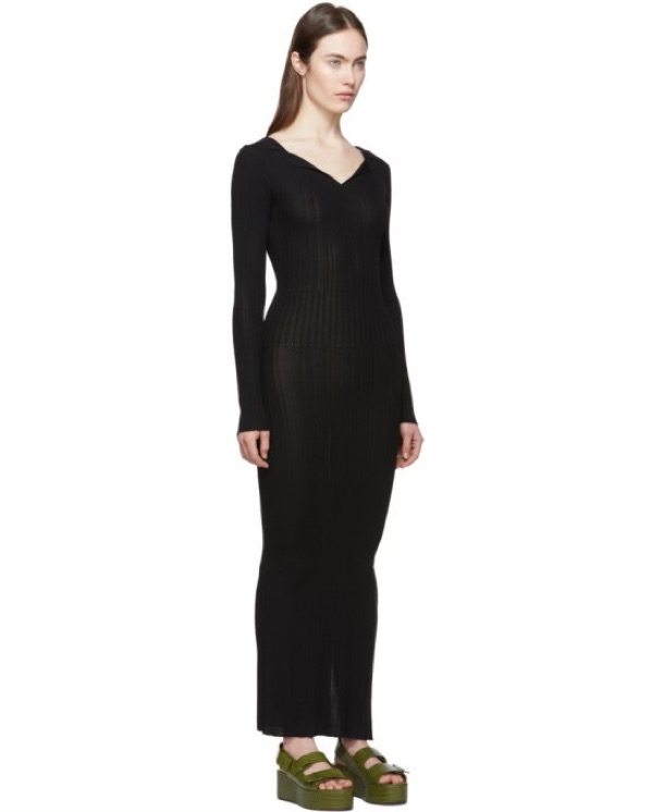 toteme ribbed-knit midi dress Toteme, Ribbed-knit maxi dress, Women, Beige, M, Dresses, Materialmix