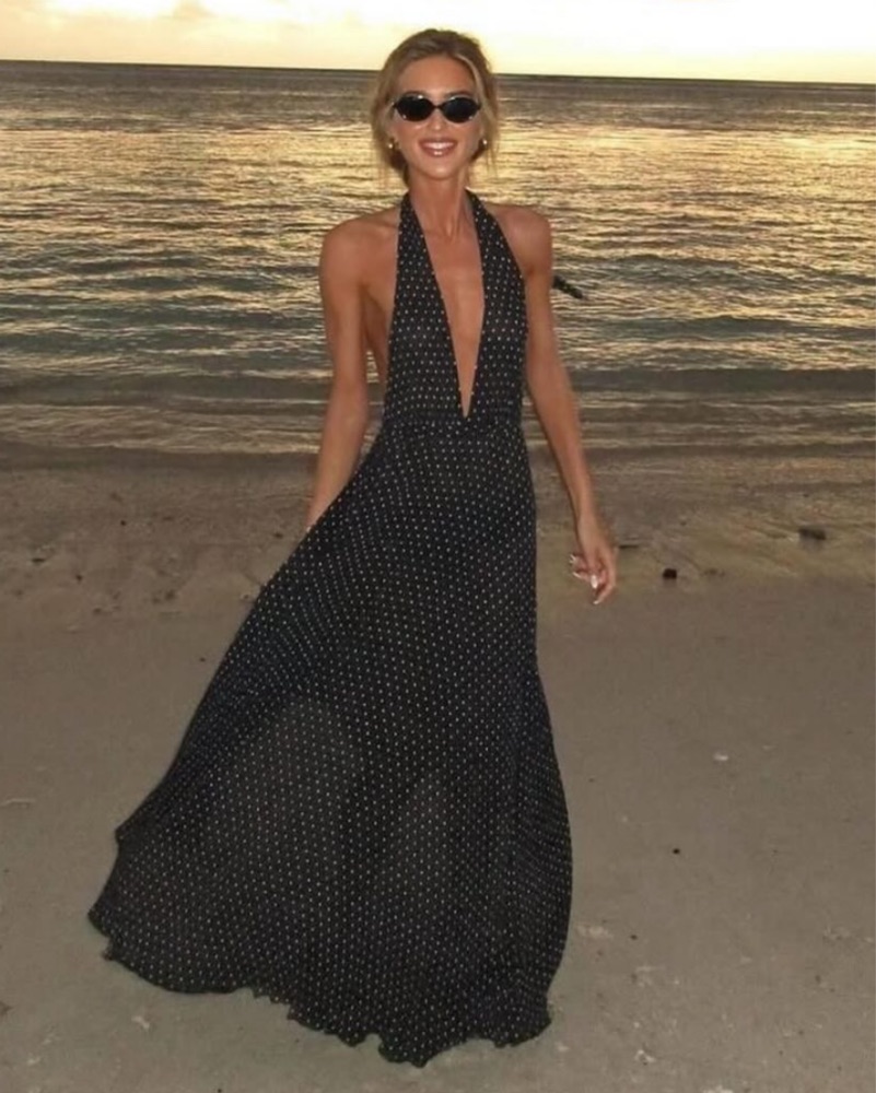draped ruffle maxi dress Baltic Born Womens Kearny Ruffle Maxi Dress | Blue Floral