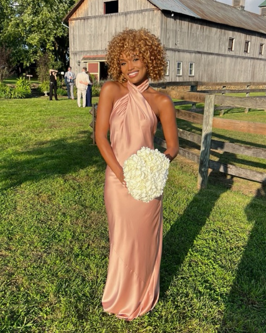 Show Me Your Mumu Pink Satin Dress by Show Me Your Mumu - Pickle