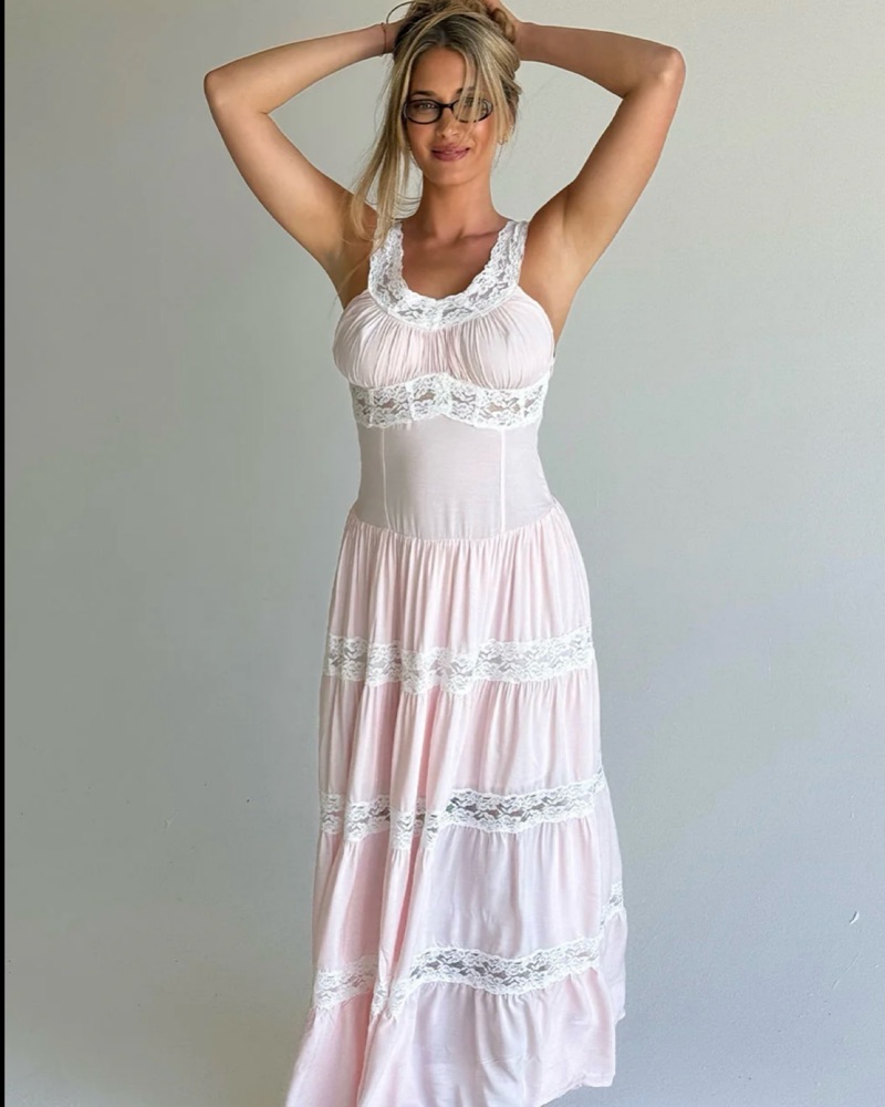 Frankie's Bikinis Dakota Pink Dress | Pickle